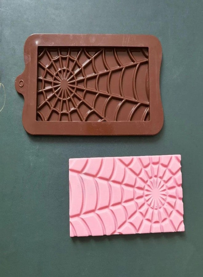 Skytail Break Apart Chocolate Bar Mould Silicone Non-Stick Spider Web Shape Mould Thick Candy Molds for Chocolate Candy Praline Sweets DIY Baking Brownie Gummy Jelly Caramel Cake Decor Party Treats - Image 4