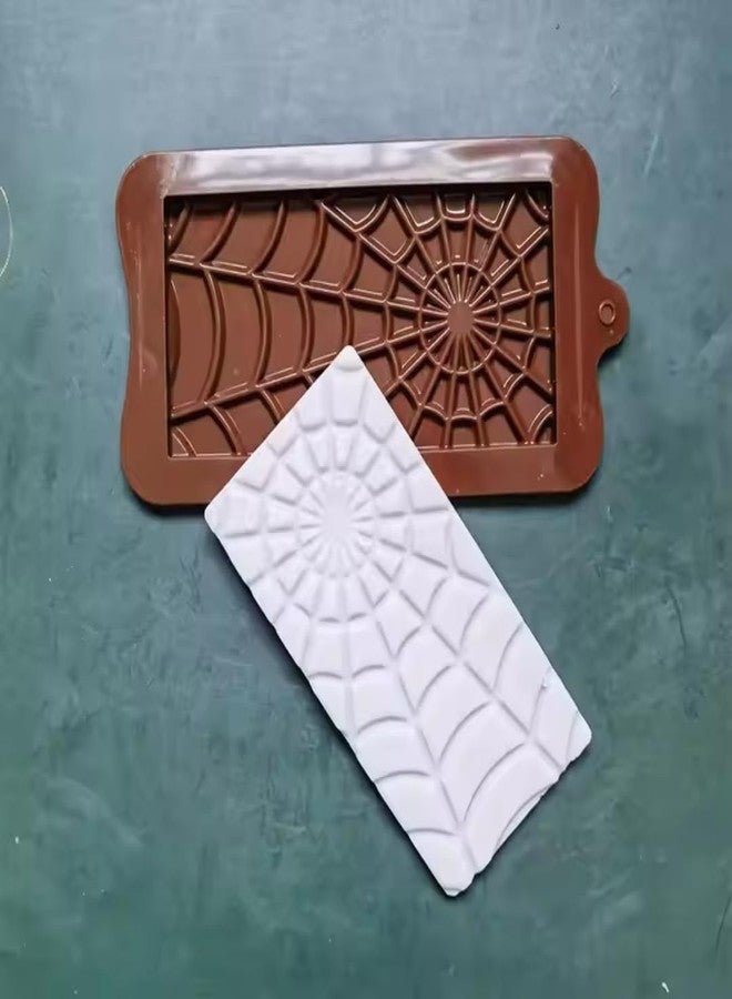 Skytail Break Apart Chocolate Bar Mould Silicone Non-Stick Spider Web Shape Mould Thick Candy Molds for Chocolate Candy Praline Sweets DIY Baking Brownie Gummy Jelly Caramel Cake Decor Party Treats - Image 5