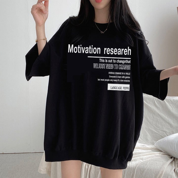 Factory Chubby Girl Plus Size Cotton Short-Sleeved T-Shirt Women'S Korean Loose Oversize Slimming Half-Sleeved Top - Image 5