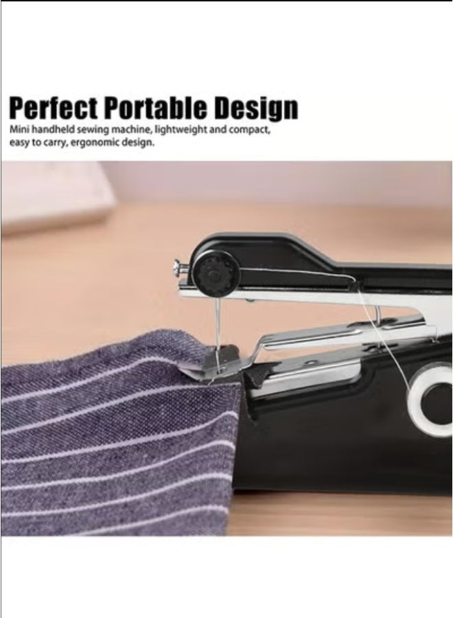 Handheld Sewing Machine, Portable Electric Stitching Tool, Battery Powered USB Sewing Machine for Home, Travel, Quick Repairs & DIY Crafts (Black) - Image 3