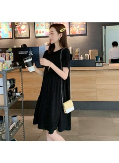 Summer Maternity Dress Casual Loose FitBlack Black - pzsku/ZED1E8EA73DA9B261640BZ/45/_/1725159192/90d43382-c383-485c-b9d2-6d5fa6ab8465