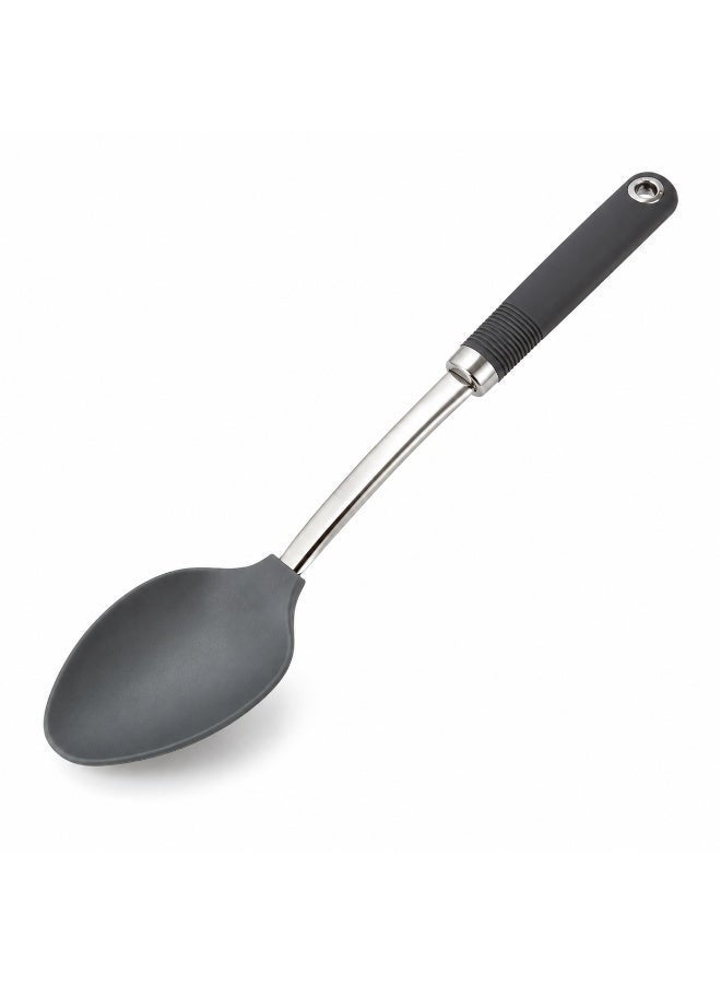 Fresh Choice Cooking Spoon Nylon 203C Heat Resistant Soft Grip Dishwasher Safe Non Stick Friendly Kitchen Spoon - Image 1