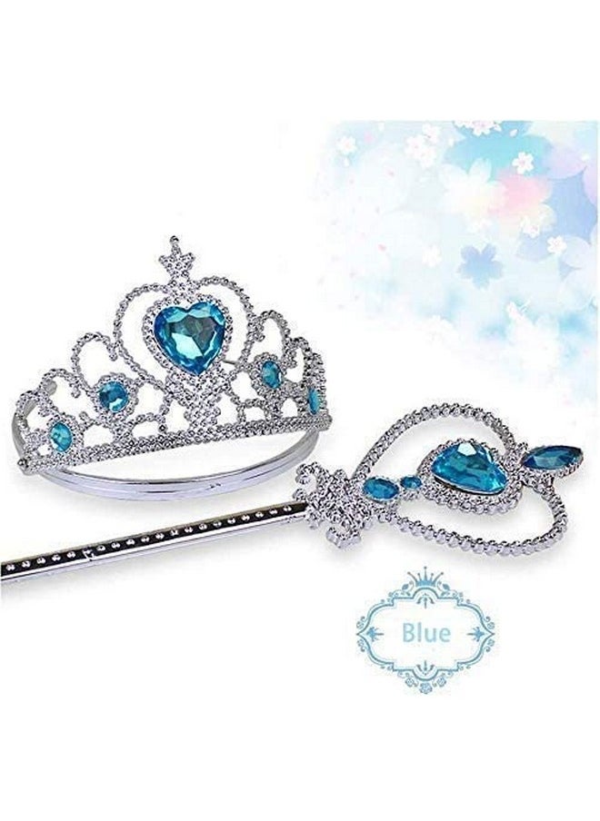 Kaku Fancy Dresses Kaku Fancy Dresses Plastic Fairy Tales Character Princes Elsa Accessories Crown, Wig & Wand -White-Silver, 3-10 Years, For Girls  - Image 2