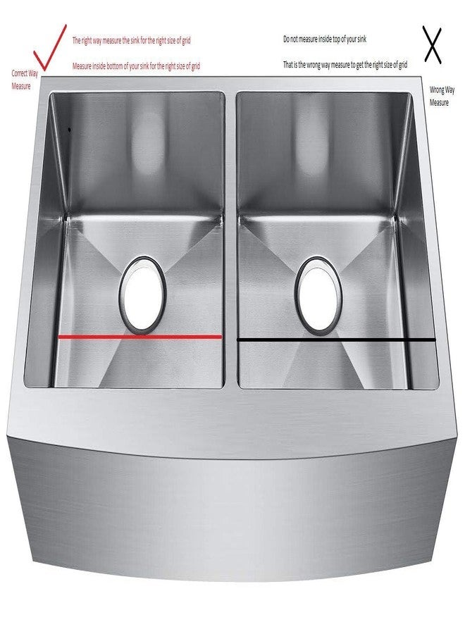 Starstar Sinks Protector Matte Gold 304 Stainless Steel Kitchen Bottom Protector Grid, Rack For The Sink 26" x 14.375" - Image 3