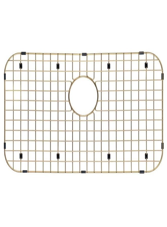 Starstar Sinks Protector Matte Gold 304 Stainless Steel Kitchen Bottom Protector Grid, Rack For The Sink 26" x 14.375" - Image 2