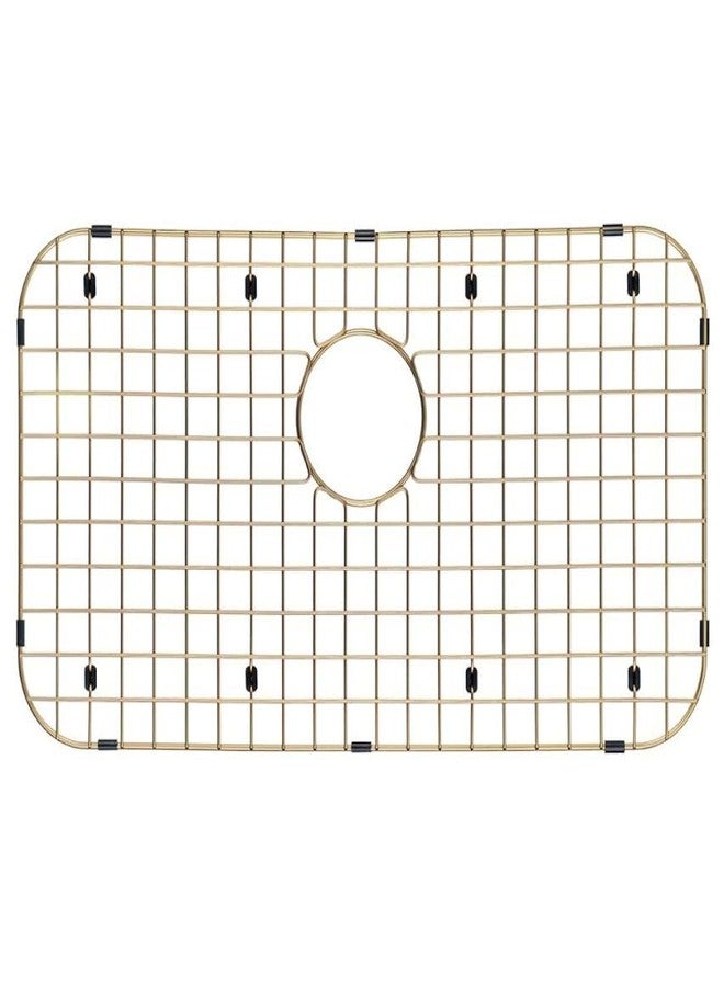Starstar Sinks Protector Matte Gold 304 Stainless Steel Kitchen Bottom Protector Grid, Rack For The Sink 26" x 14.375" - Image 1