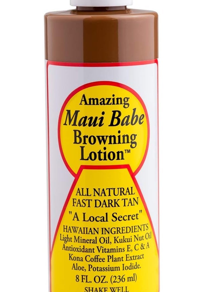 Maui Babe Tanning and Browning Lotion - 8 Ounces (Pack of 2) - All Natural Fast Dark Tan - Image 2