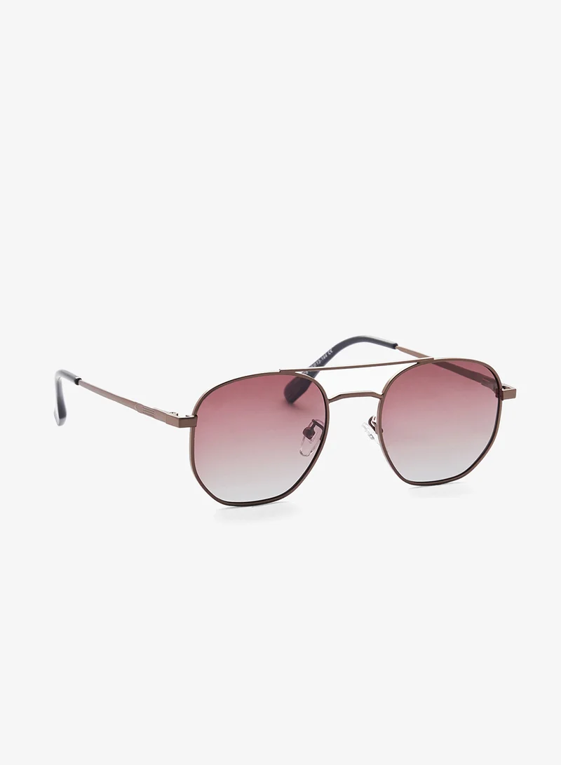 روبرت وود Polarized Lens Square Aviator Sunglasses