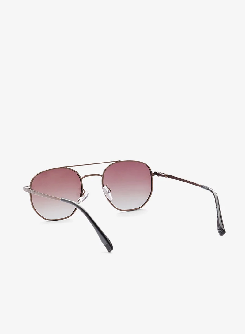 روبرت وود Polarized Lens Square Aviator Sunglasses