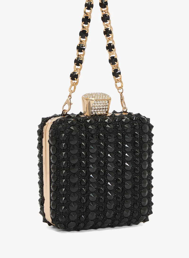 Khizana  Embellished Detailed Clutch With Strap for Women | Best Price UAE