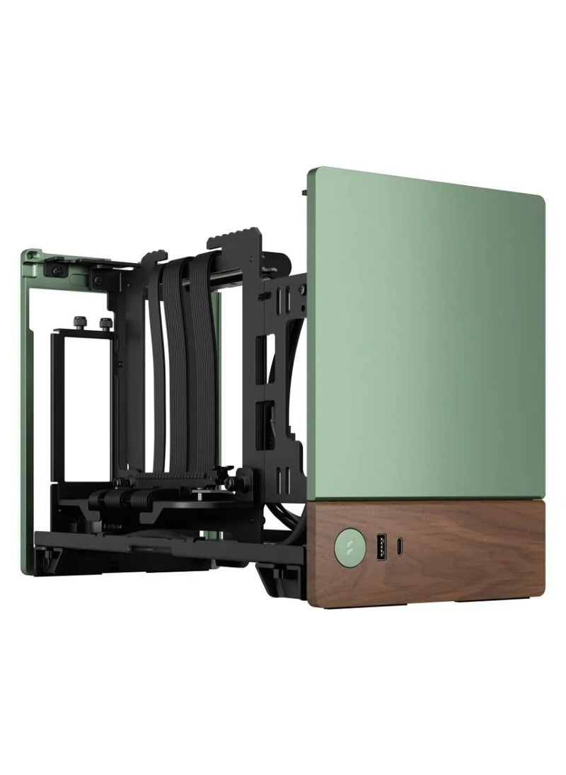 Fractal Design حافظة ألعاب Fractal Terra Small Factor Mini ITX SFX، 2x 2.5" Drive Mounts، مقاس مروحة 120 مم، مقاس مبرد 120 مم، 3 فتحات توسعة (وضع GPU الأقصى)، USB Type-C 20Gbps، Jade | FD-C-TER1N-03  - Image 5