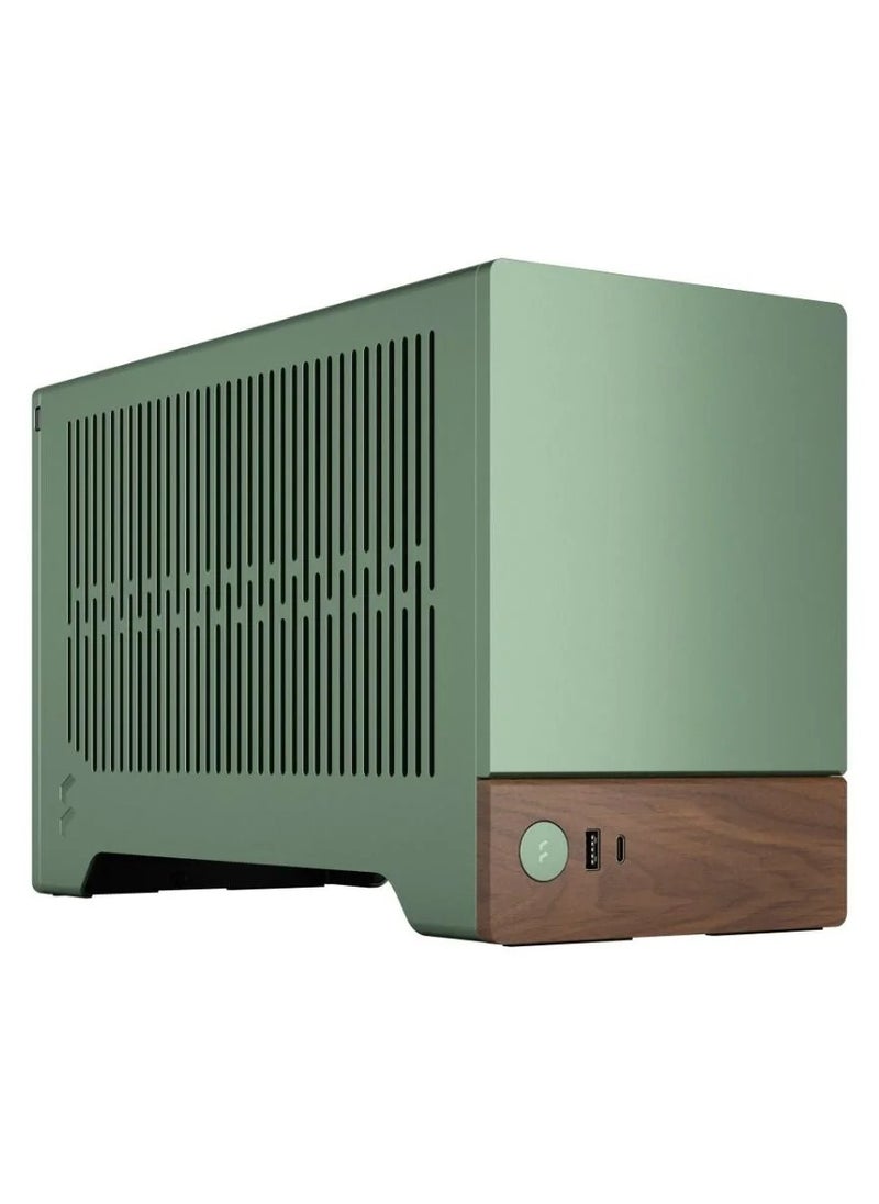 Fractal Design حافظة ألعاب Fractal Terra Small Factor Mini ITX SFX، 2x 2.5" Drive Mounts، مقاس مروحة 120 مم، مقاس مبرد 120 مم، 3 فتحات توسعة (وضع GPU الأقصى)، USB Type-C 20Gbps، Jade | FD-C-TER1N-03  - Image 1