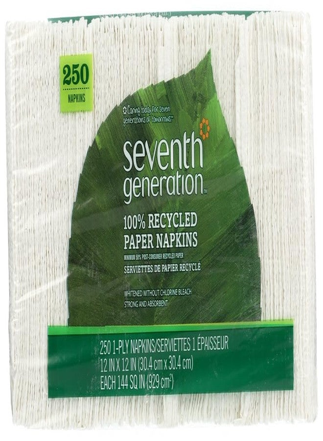 Seventh Generation, White Lunch Napkin 1-ply zRbifyj, 2Pack (250 Count) - Image 1