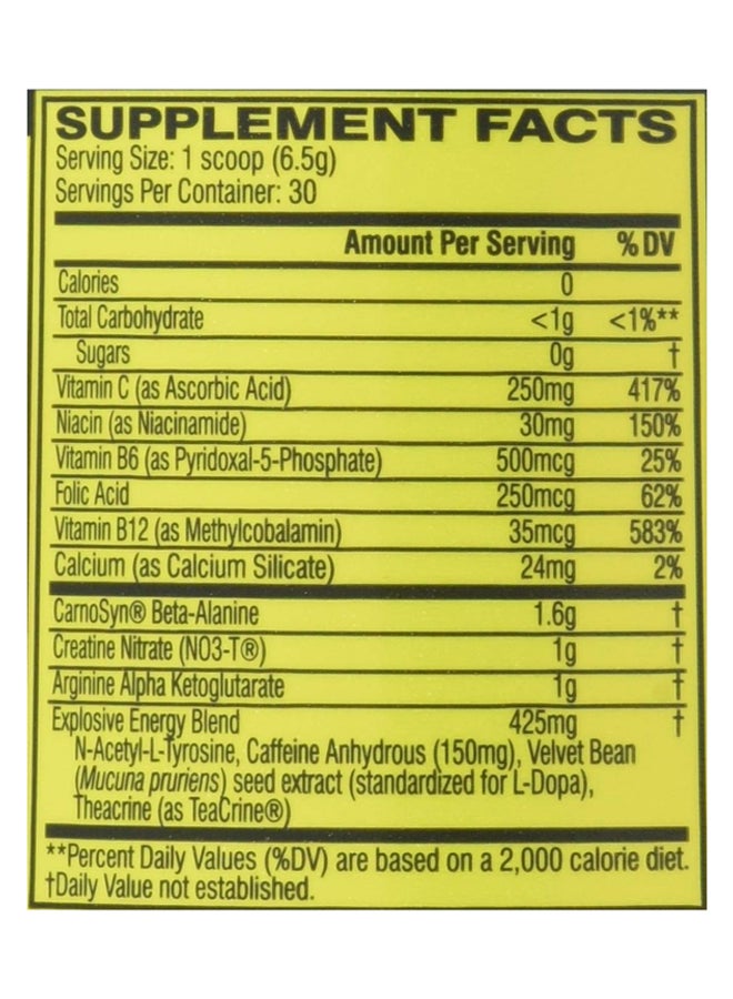 سيلوكور مكمل غذائي C4 إكسبلوسيف إينيرجي قبل التمرين بنكهة التوت البري الأزرق الثلجي - 30 حصة - Image 3
