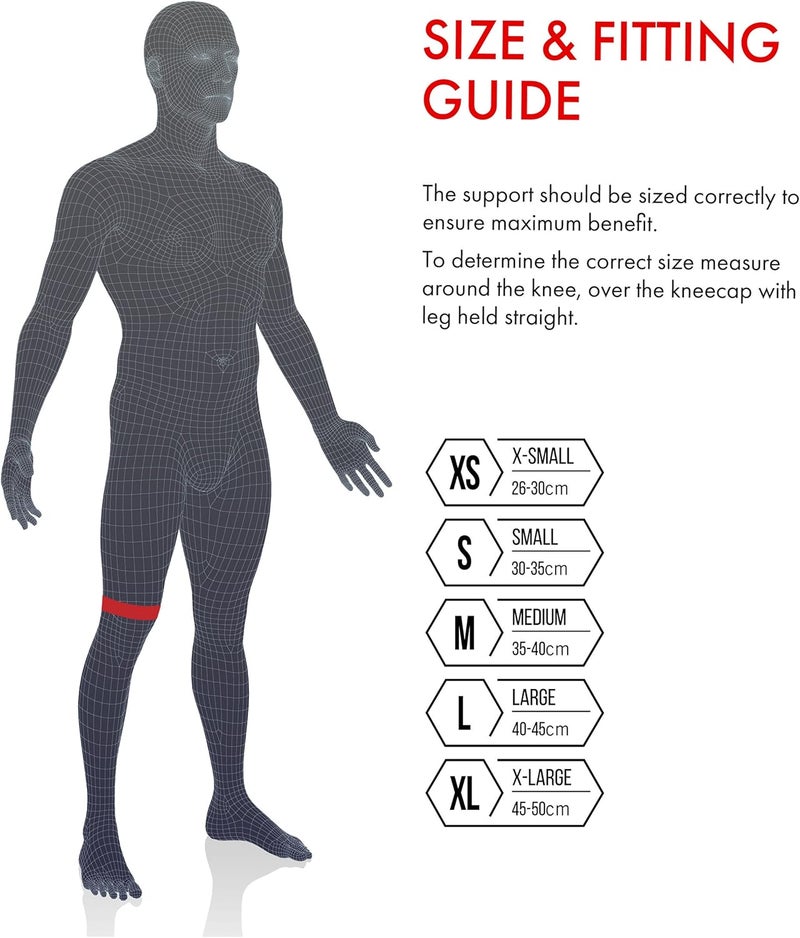 Vulkan Classic Neoprene Knee Support Provides Light Compression Comfortable Fit Provides Therapeutic Benefits Black Medium 3mm - Image 5