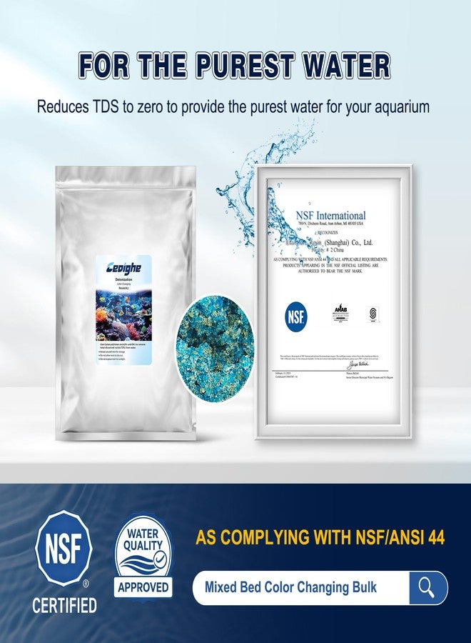 Ceoighe 4 Liter/6.88 lbs Deionization DI Resin Mixed Bed Color Changing for RO/DI Systems, Optimal TDS Reduction, Color Changing Easy Monitoring, Ideal for Aquariums, Ensures Superior Water Quality - Image 5