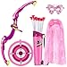 VGOFUN Kids Bow and Arrow Set LED Light Up Archery Toy with Princess Cape and Headband 10 Suction Cup Arrows Outdoor Toys Gifts for 38 Year Old Girls Archery Set with Butterfly Mask - Image 2