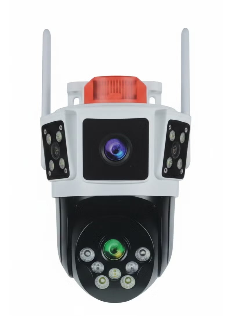 HONTON Wireless Solar Security Camera with 12MP Ultra HD Resolution, Multiple Lenses, 10X Optical Zoom, Night Vision, Motion Detection & Outdoor Weatherproof Design - Image 1