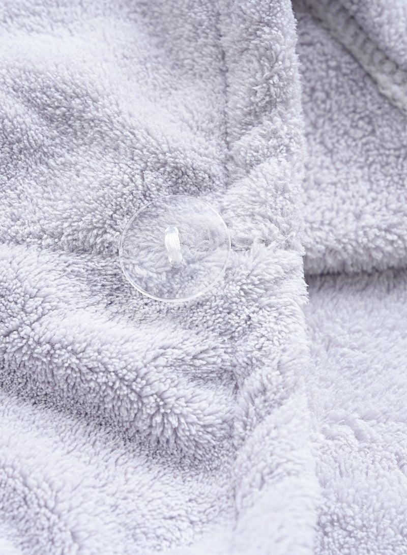 Donetella Hair Towel Wrap with Button (2 Pack, 30x70 cm) – Microfiber 330 GSM Super Absorbent Quick Dry Hair Drying Towels, Soft Lightweight Hair Turban for Daily Use - Image 5