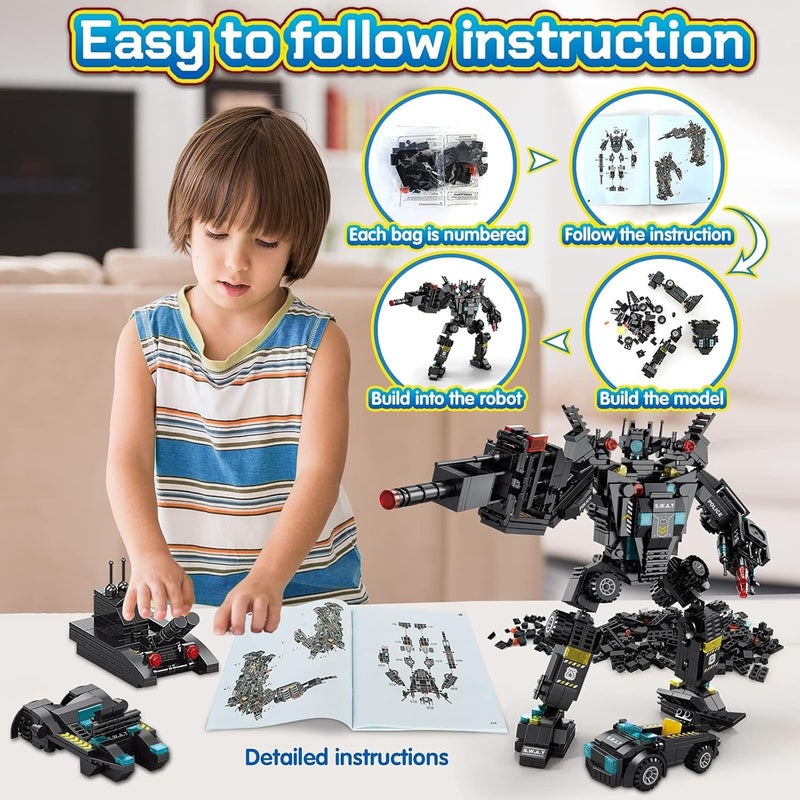 KASTWAVE 51-In-1 Robot Building Kit For Kids STEM Engineering Projects Construction Blocks Toys Gifts For Boys 8-12 - Image 5