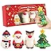 Biubee 42in Large Christmas Squishies 4pcs Mochi Squishy Toys Slow Rising Stress Relief Balls for Boys Girls Kids Christmas Fidgets Stocking Stuffer Kawaii Cute Party Favors - Image 2