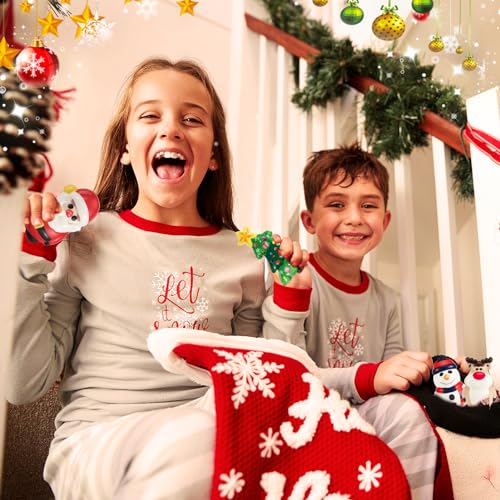 Biubee 42in Large Christmas Squishies 4pcs Mochi Squishy Toys Slow Rising Stress Relief Balls for Boys Girls Kids Christmas Fidgets Stocking Stuffer Kawaii Cute Party Favors - Image 5
