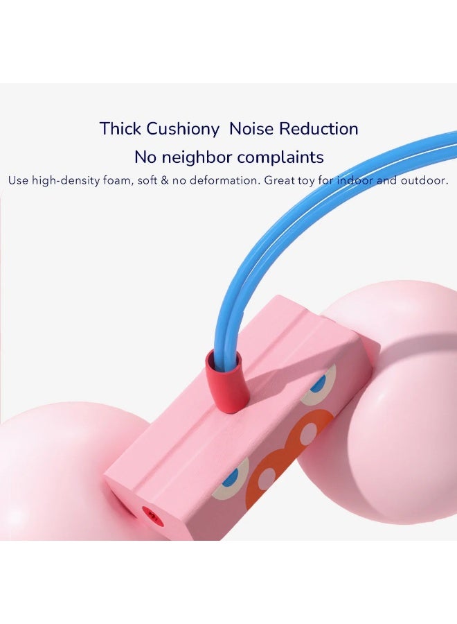 MiDeer لعبة ميديير جمب جمب كيد زرافة زرقاء للقفز للأطفال – عصا قفز مصنوعة من الفوم مع صوت، وسادة قدم مضادة للانزلاق ومقبض، تدريب على التوازن، لعبة نشطة داخلية وخارجية للأطفال من عمر 3 سنوات فما فوق - Image 5