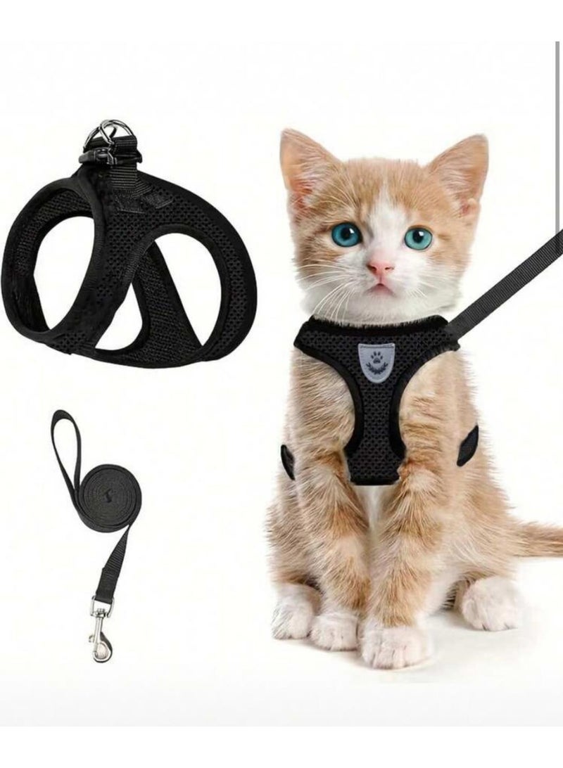 Adjustable Pet Harness & Leash Set – Breathable Vest for Cats & Small Dogs - Image 1