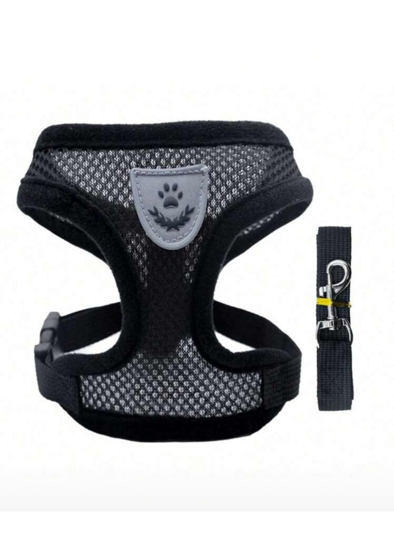 Adjustable Pet Harness & Leash Set – Breathable Vest for Cats & Small Dogs - Image 2