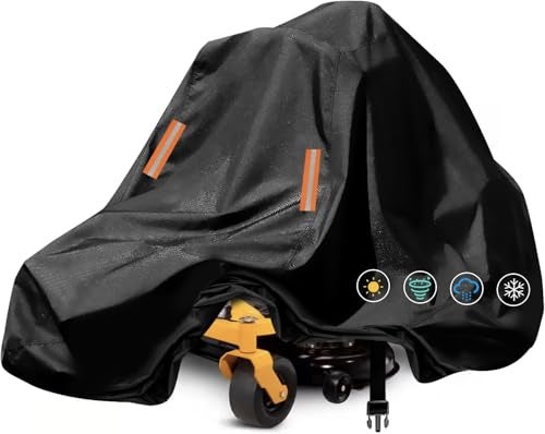 ClawsCover ZeroTurn Mower Cover Waterproof OutdoorsAntiUV 210D Polyester Universal Fit Riding Lawn Tractor Covers Up to 60 DecksAgainst UVDustDirtWind for All Weather Use79Lx46Wx55HEssential - Image 1