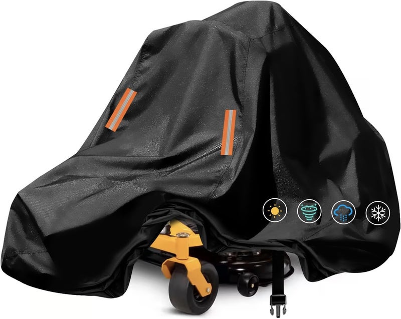ClawsCover ZeroTurn Mower Cover Waterproof OutdoorsAntiUV 210D Polyester Universal Fit Riding Lawn Tractor Covers Up to 60 DecksAgainst UVDustDirtWind for All Weather Use79Lx46Wx55HEssential - Image 2