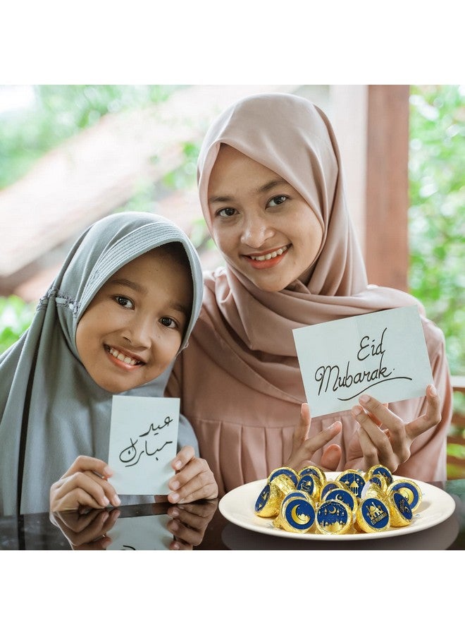 Teling 600 قطعة ملصقات حلوى عيد مبارك الصغيرة 0.75 بوصة ملصقات شوكولاتة رمضان الصغيرة ملصقات حلوى دائرية لعيد الفطر زينة إسلامية مسلمة لاحتفالات رمضان لوازم حفلات رمضان - Image 5