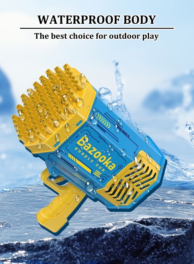 Bazooka Upgraded Bubble Machine Guns, Light-Up Bubble Maker with 69 Holes - Kids' Summer Toy  Gift - Image 5