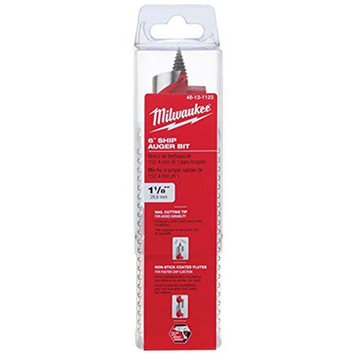 Milwaukee 48-13-1123 1-1/8-by-6-Inch Ship Auger Bit - Image 1