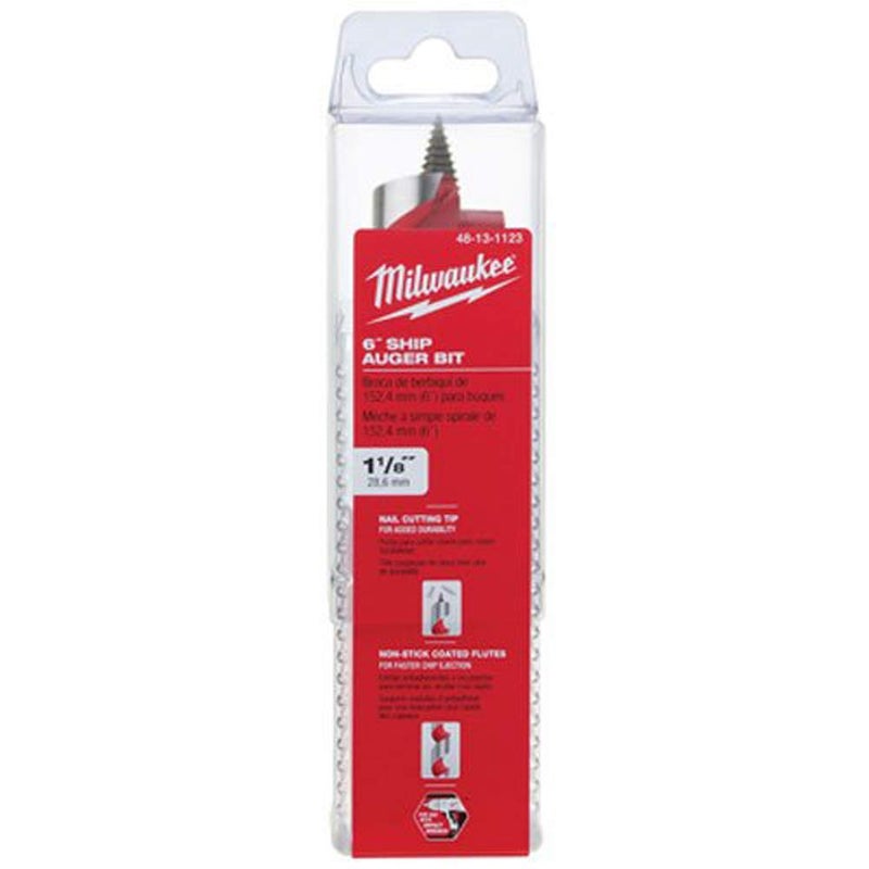 Milwaukee 48-13-1123 1-1/8-by-6-Inch Ship Auger Bit - Image 4
