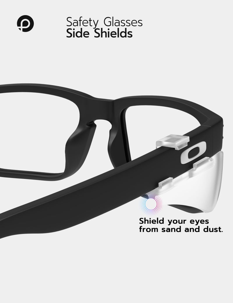 PapaViva 1 Pair Safety Glasses Side Shields for Oakley Holbrook/XL/XS/AF/S/XXL/XXS/RX Sunglasses - Clear - Image 4