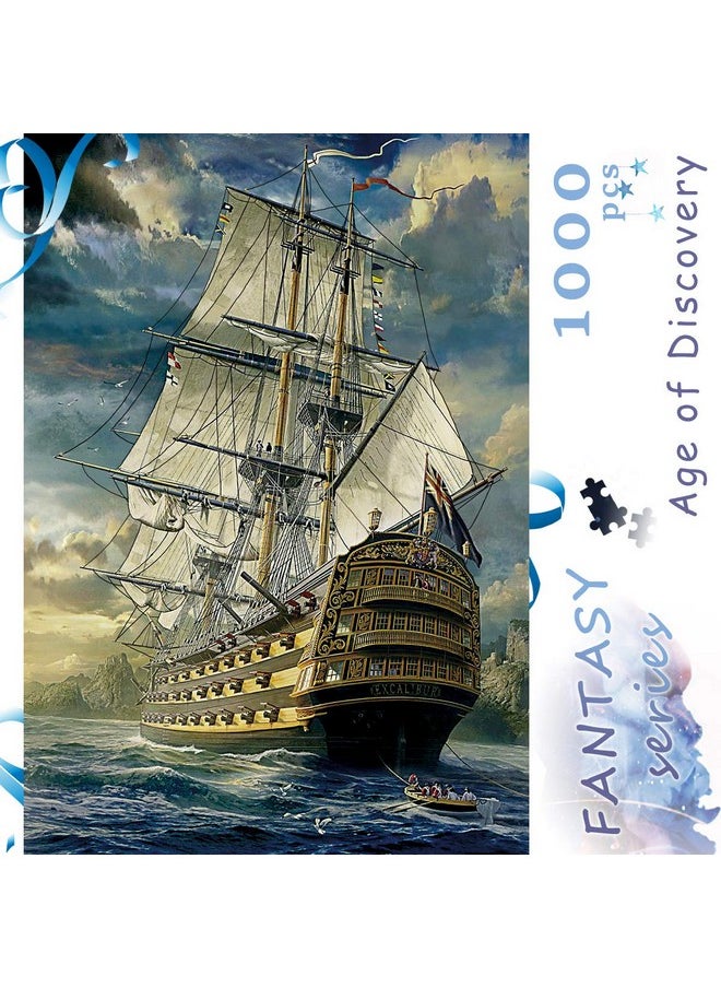 Ingooood Ingooood- Jigsaw Puzzles 1000 Pieces for Adult- Fantasy Series- Age of Discovery_IG-0398 Entertainment Wooden Puzzles Toys  - Image 1