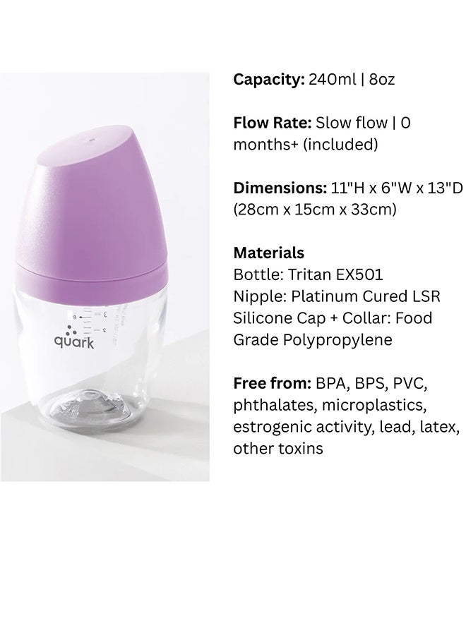 Quark BuubiBottle Max (8oz/240ml) - 2PC - Purple - Image 4