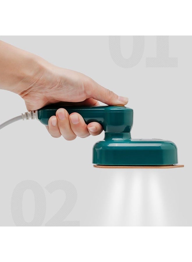 Professional Travel Iron for Clothes, Mini Ironing Machine Handheld Can Be Rotated 180 Degrees, Household Fast Heating Wired Small Electric Iron, Portable Heat Press Clothing Iron Machine (Green) - Image 2