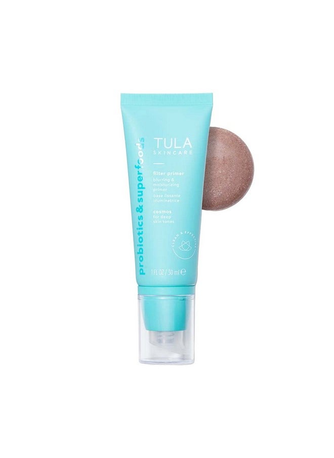 TULA - Skin Care Filter Primer Blurring & Moisturizing Primer ; Prime Blur Even Out & Protect With A Filter Like Finish ; Cosmos 1 Fl. Oz. - Image 1