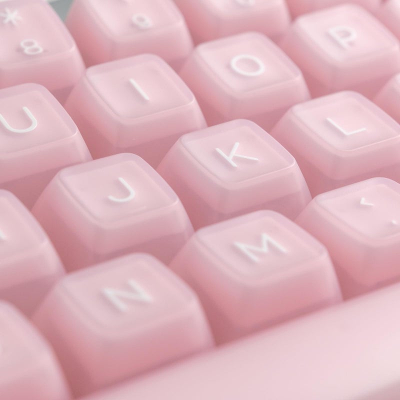 REDQIN ULTRAEQUIP Keycap Set Pink Jade, 160 Keys RSA Profile PBT Keycaps Double Shot Translucent Custom Set with Split 7U Spacebar for Alice ISO ANSI 60, 75, 80, 95, 100% Mechanical Keyboard - Image 3