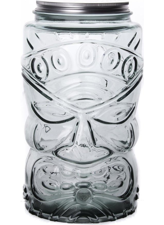 San Miguel Tarro Tiki Jar with Metal Lid 6 Liters