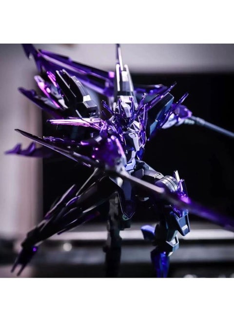 Gundam Model MG Attacks Free Light Wings Blue And Red Heretical Unicorn Destiny Big Class Assembled Mecha Hand-made Toy-Color:[glacier Instant Transformation 2.0 Gundam + Double Latitude] - Free Bracket - Single Model