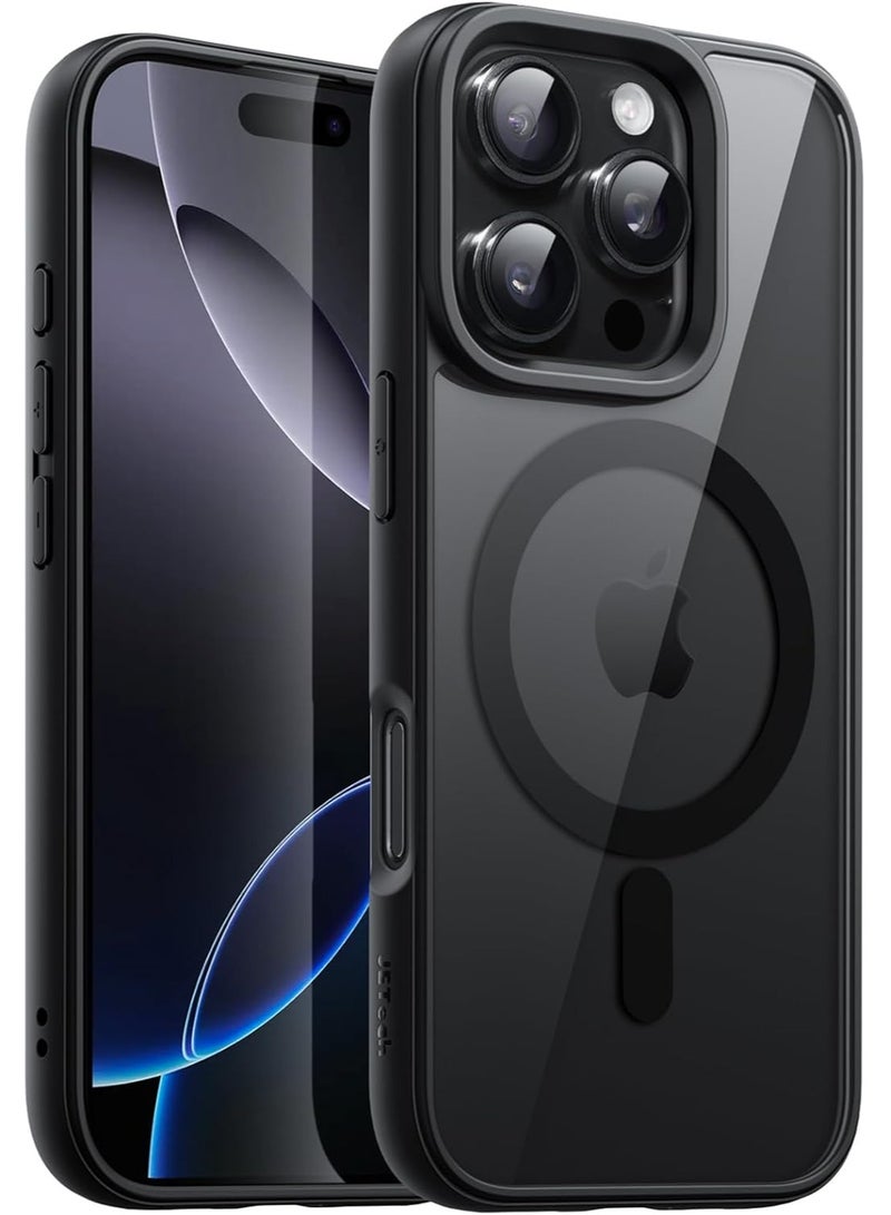 iPhone 16 Pro black  Case, Camera Control Compatible with MagSafe, Camera Protection, Shockproof Thin Cover, Resists Yellowing and Scratches, Magnetic Phone Case for iPhone 16 Pro Black color case  - Image 1