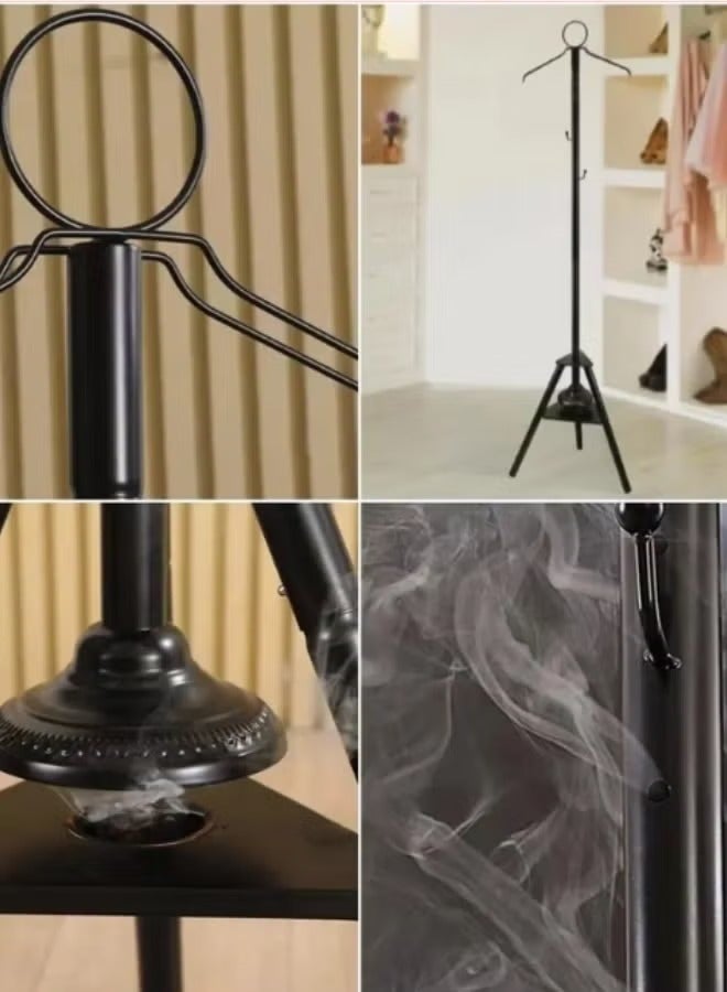 دينكس DX3619 علاقة ملابس أرضية للعلاج بالروائح العطرية - حامل ملابس حديدي بطول 175 سم مع مبخرة مدمجة للعطور، منظم أنيق متعدد الأغراض للمنزل والمجالس والبوتيكات - Image 3