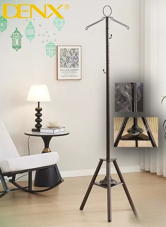 دينكس DX3619 علاقة ملابس أرضية للعلاج بالروائح العطرية - حامل ملابس حديدي بطول 175 سم مع مبخرة مدمجة للعطور، منظم أنيق متعدد الأغراض للمنزل والمجالس والبوتيكات - Image 2