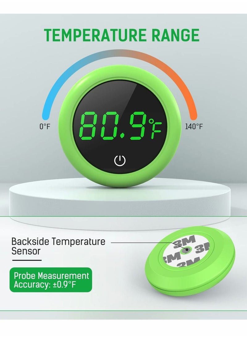 Excefore - LED Aquarium Thermometer, 5S Refresh Speed Touch Screen Fish Tank Accurate Temperature Sensor, Wide Range of Displayed, Energy-Saving & Stick-on Thermometer for Aquariums, Glass Containers - Image 1