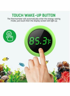 Excefore LED Aquarium Thermometer, 5S Refresh Speed Touch Screen Fish Tank Accurate Temperature Sensor, Wide Range of Displayed, Energy-Saving & Stick-on Thermometer for Aquariums, Glass Containers  - Image 5