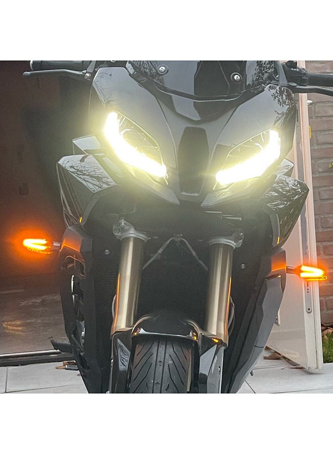 Motorcycle Flasher LED Indicators One Pair 12V Turn Signal Lights Replacement for BMW R1250GS F850 GS R1200GS ADV F750GS F900XR F900R S1000XR