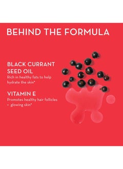 HUM Red Carpet - Skin & Hair Supplement - Black Currant Seed Oil for Glowing Skin & Strong Thicker Hair with Vitamin E & Omegas 3/6 - Hair Growth Vitamins for Women (60-Count)  - Image 4